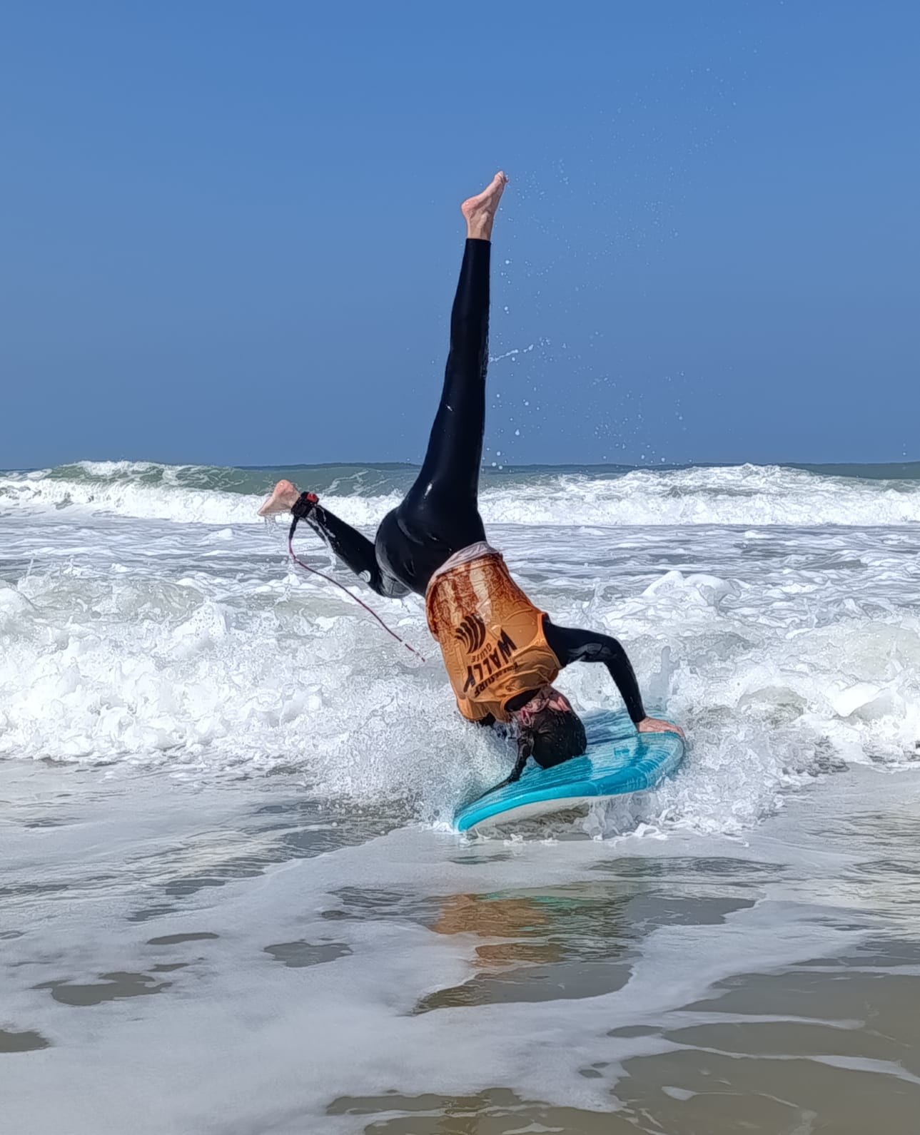 cours de surf foil avec yann Boufflers, plage du lion
